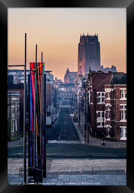Hope Street Liverpool Framed Print by Dominic Shaw-McIver
