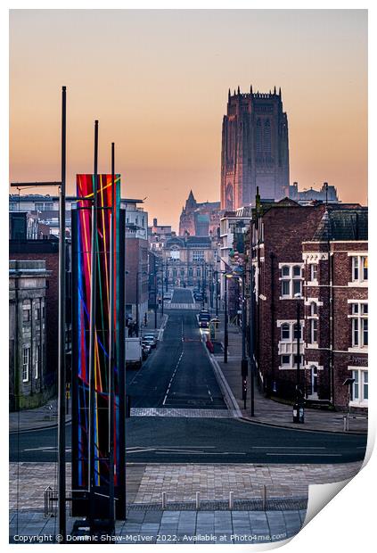 Hope Street Liverpool Print by Dominic Shaw-McIver
