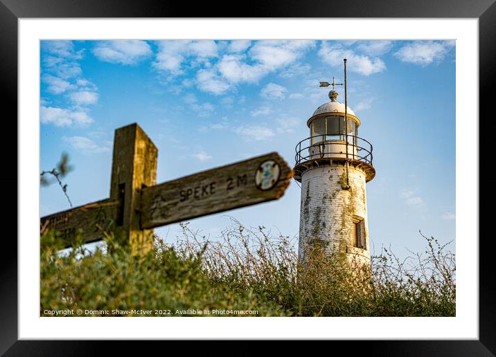 Hale Village Lighthouse Framed Mounted Print by Dominic Shaw-McIver