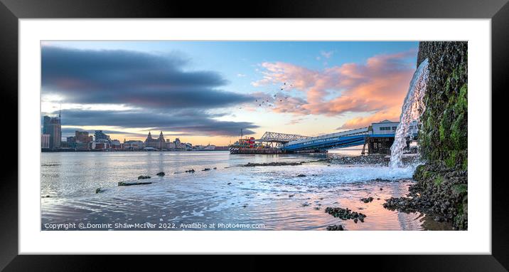 River Mersey sunrise Framed Mounted Print by Dominic Shaw-McIver