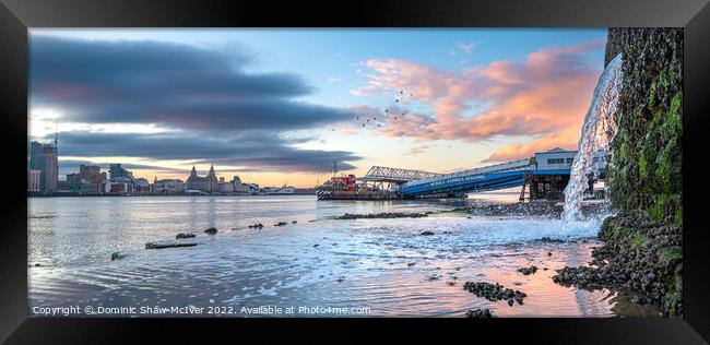 River Mersey sunrise Framed Print by Dominic Shaw-McIver