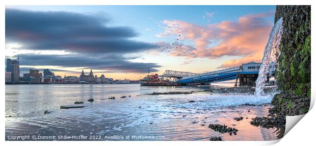 River Mersey sunrise Print by Dominic Shaw-McIver