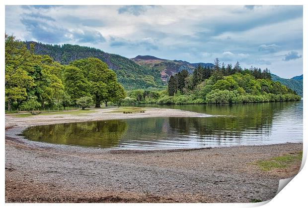 Majestic View of Derwentwater Print by Martin Day