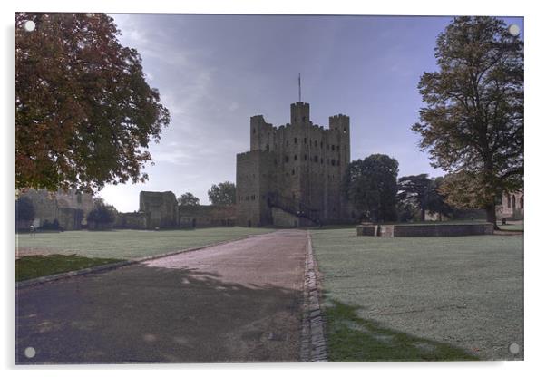 Rochester Castle Acrylic by David French