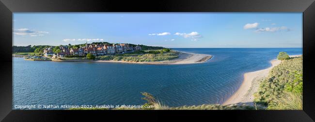 Alnmouth Panorama Framed Print by Nathan Atkinson