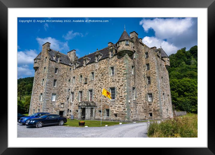 Castle Menzies in Perthshire, Scotland Framed Mounted Print by Angus McComiskey