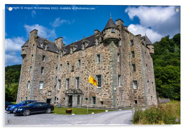 Castle Menzies in Perthshire, Scotland Acrylic by Angus McComiskey