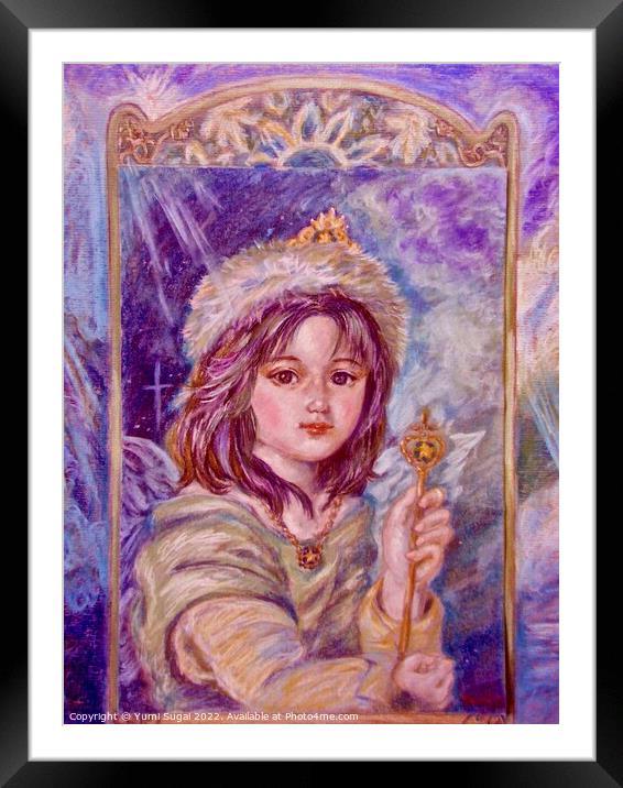 Yumi Sugai. Angel princess. Aina.  Framed Mounted Print by Yumi Sugai