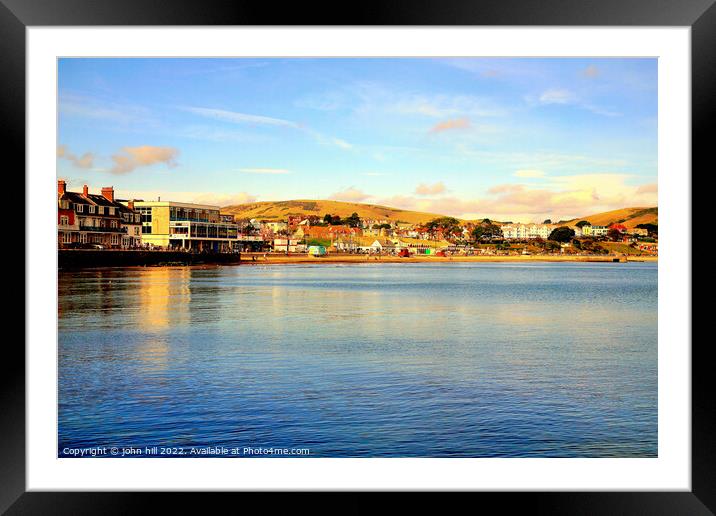 Swanage, Dorset. Framed Mounted Print by john hill