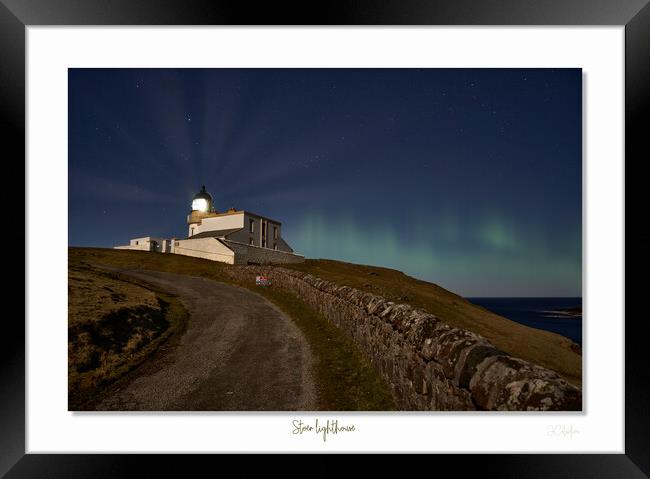 Stoer lighthouse aurora Framed Print by JC studios LRPS ARPS