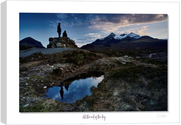 At the end of the day, Sligachan Skye Scotland Hig Canvas Print by JC studios LRPS ARPS