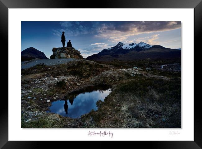 At the end of the day, Sligachan Skye Scotland Hig Framed Print by JC studios LRPS ARPS