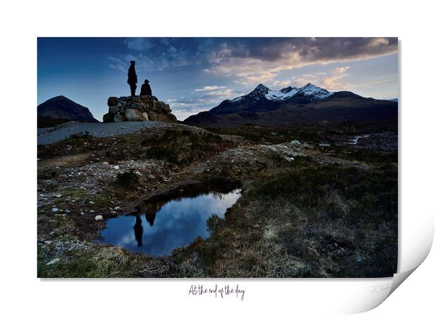 At the end of the day, Sligachan Skye Scotland Hig Print by JC studios LRPS ARPS