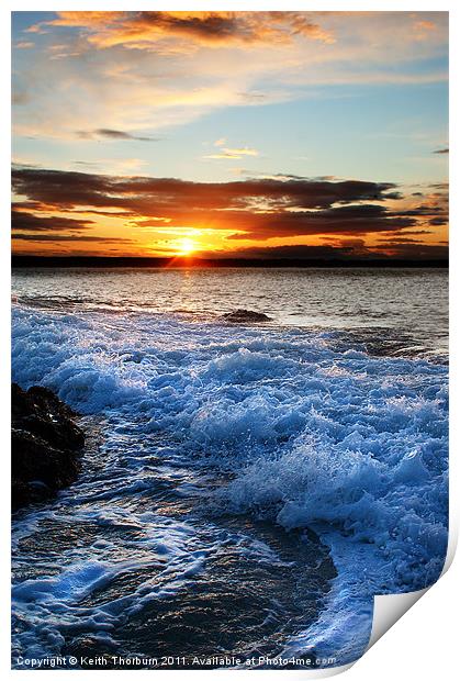 Dunbar Sunset Print by Keith Thorburn EFIAP/b