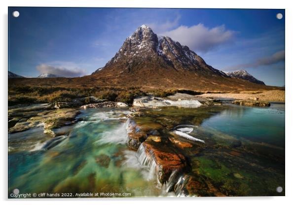 Glencoe Mountain  Acrylic by Scotland's Scenery