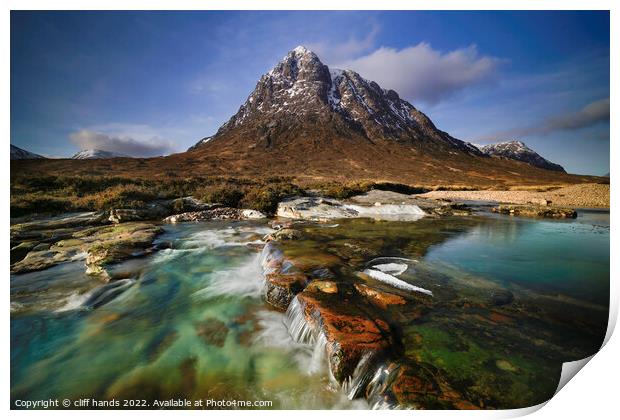 Glencoe Mountain  Print by Scotland's Scenery