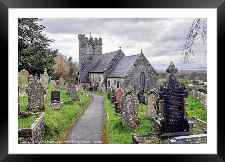 St Rhidian and St Illtyd Framed Mounted Print by David Hare