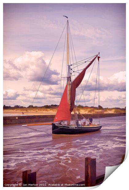 Boat Trip Print by Ian Merton