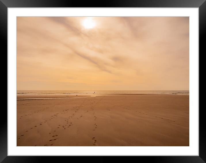 The Beach Framed Mounted Print by David Martin