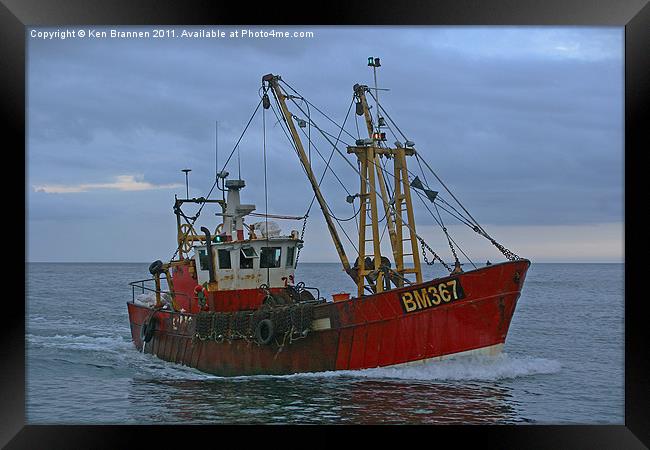 Fishing Trawler Framed Print by Oxon Images