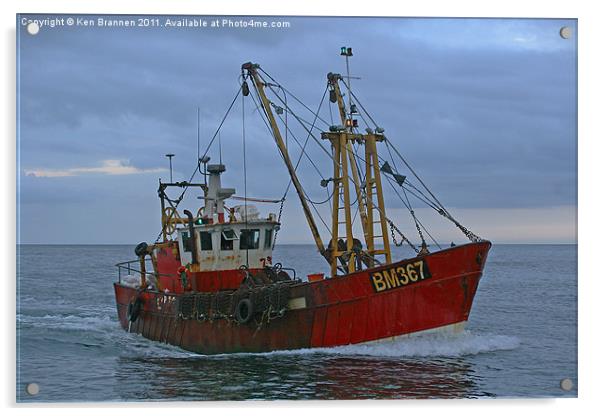 Fishing Trawler Acrylic by Oxon Images