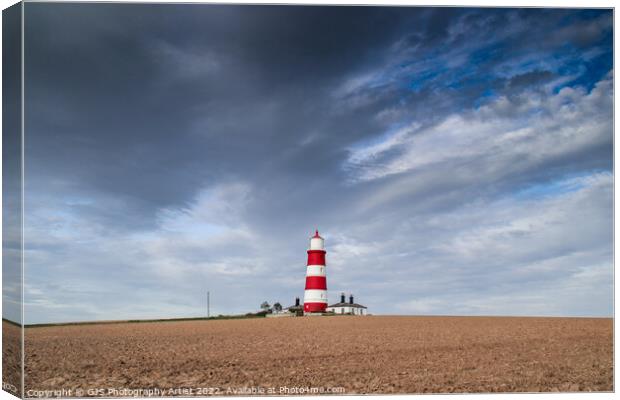 Lighthouse From Afar Canvas Print by GJS Photography Artist