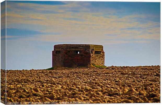 Pillbox from WW2 Canvas Print by GJS Photography Artist