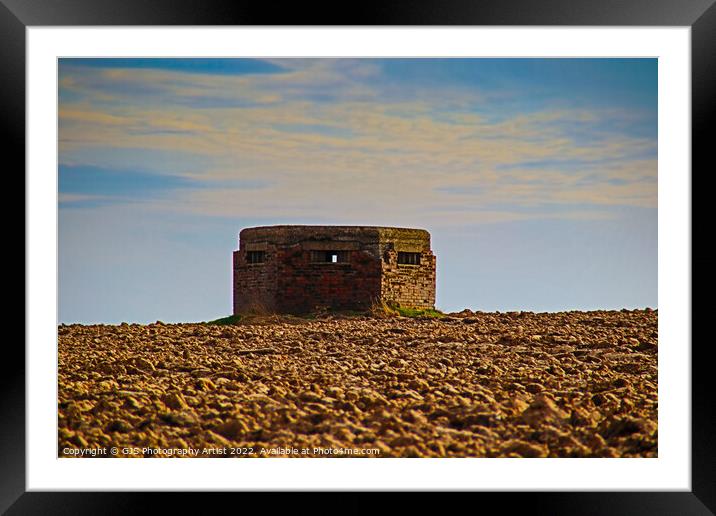 Pillbox from WW2 Framed Mounted Print by GJS Photography Artist