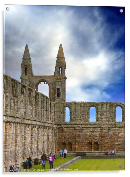 st, andrews cathedral Acrylic by dale rys (LP)