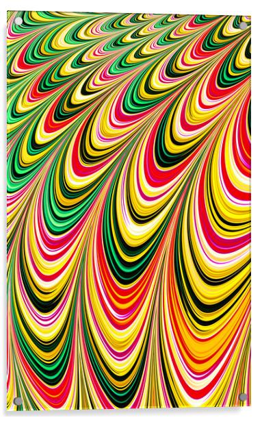 Yellow Illusion Acrylic by Vickie Fiveash