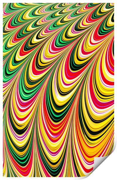 Yellow Illusion Print by Vickie Fiveash