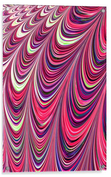 Pink Illusion Acrylic by Vickie Fiveash