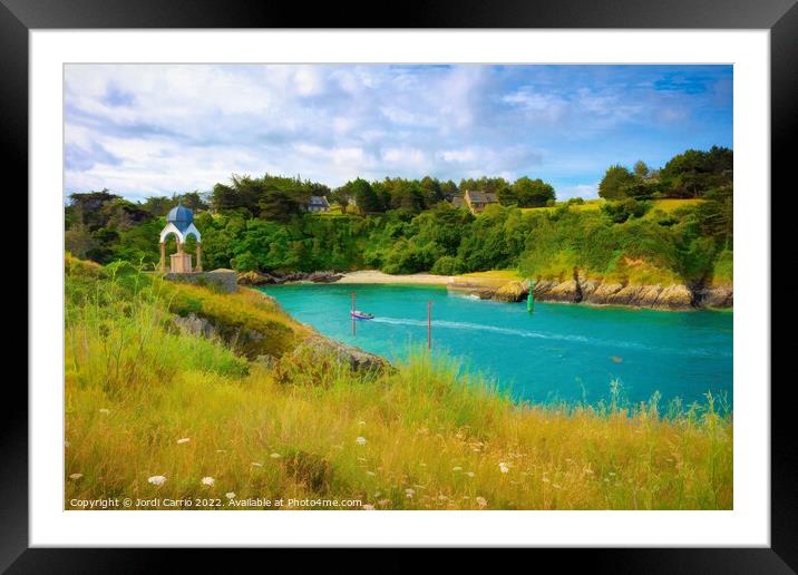 Serenity of La Flora River - C1506-1541-ABS Framed Mounted Print by Jordi Carrio