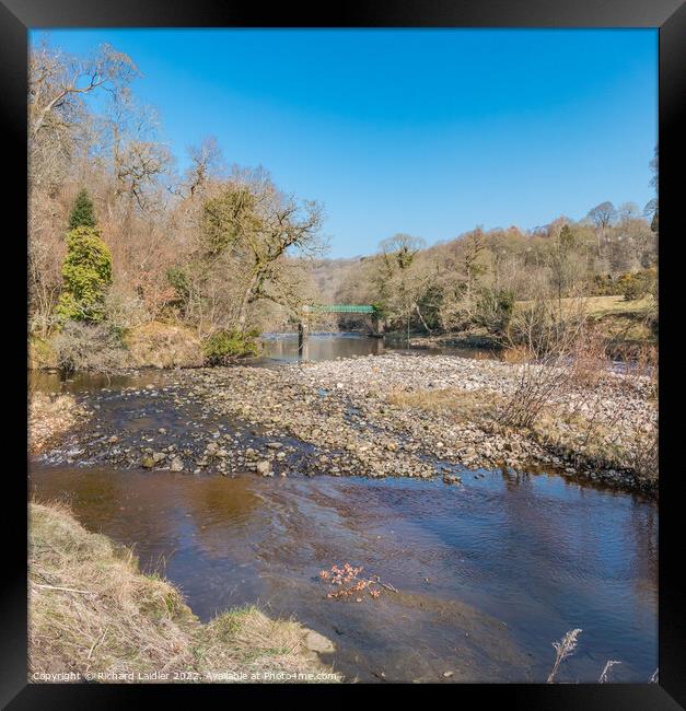 The Rivers Balder and Tees at Cotherstone in Early Spring Framed Print by Richard Laidler