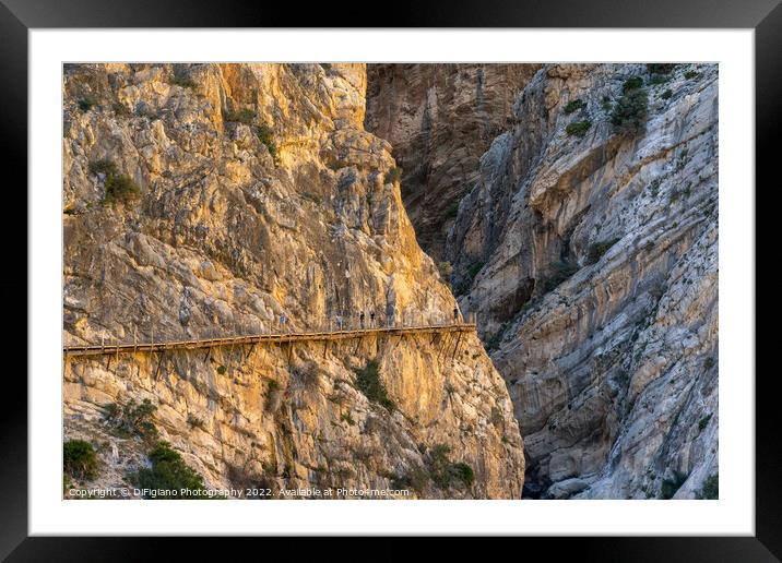 Camino del Rey Framed Mounted Print by DiFigiano Photography