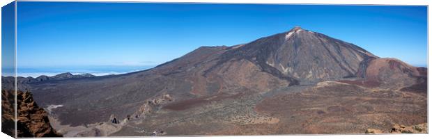 Mount Teide panorama Tenerife Canvas Print by Phil Crean