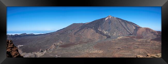 Mount Teide panorama Tenerife Framed Print by Phil Crean