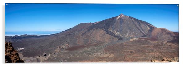 Mount Teide panorama Tenerife Acrylic by Phil Crean