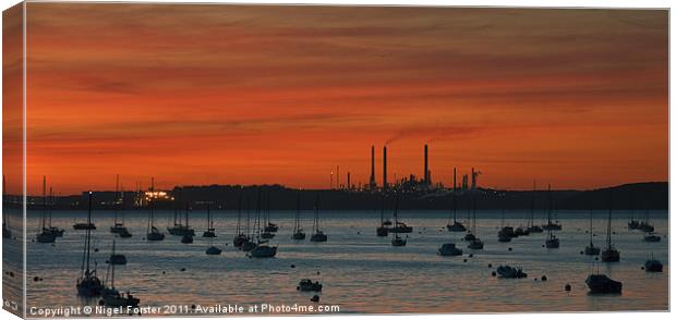 Milford Haven Dawn Canvas Print by Creative Photography Wales