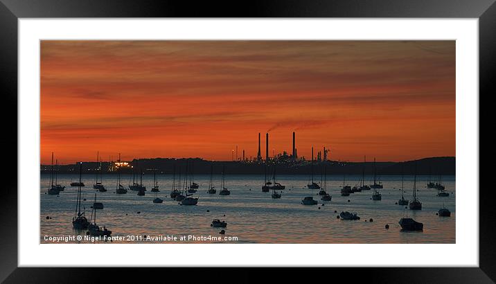 Milford Haven Dawn Framed Mounted Print by Creative Photography Wales