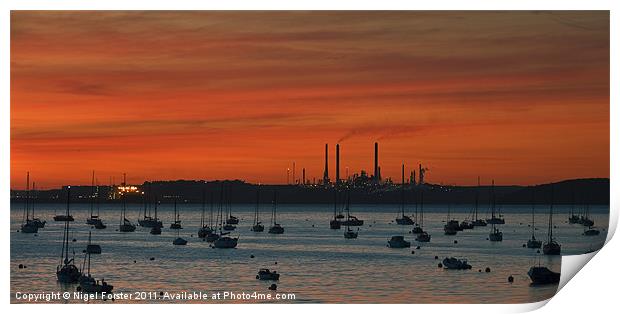 Milford Haven Dawn Print by Creative Photography Wales