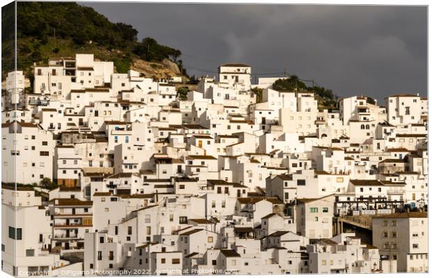 Casares Whitewashed Canvas Print by DiFigiano Photography