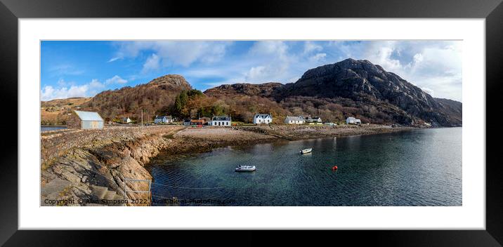 Lower Diabaig Framed Mounted Print by Alan Simpson