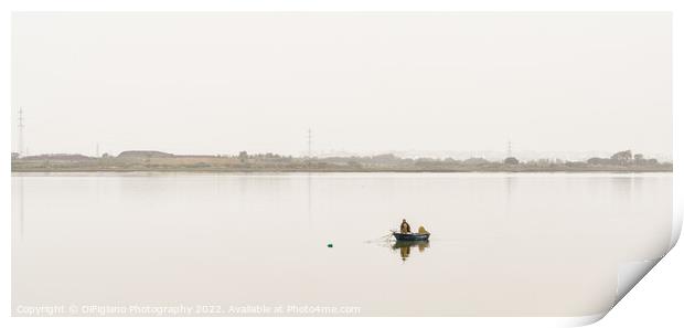 Working the Odiel River Print by DiFigiano Photography