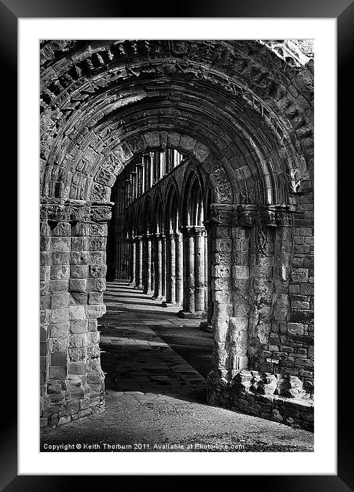 Jedburgh Abbey Framed Mounted Print by Keith Thorburn EFIAP/b