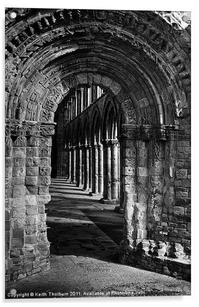 Jedburgh Abbey Acrylic by Keith Thorburn EFIAP/b