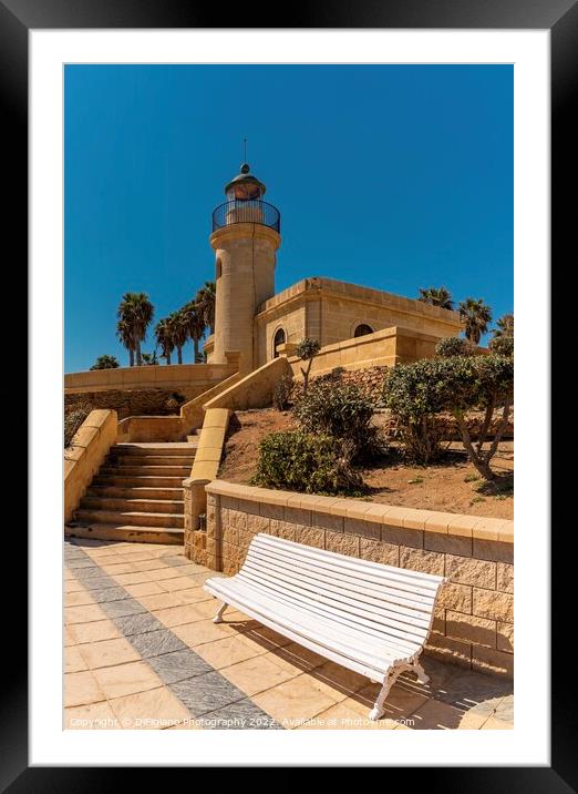 Roquetas de Mar Lighthouse Framed Mounted Print by DiFigiano Photography