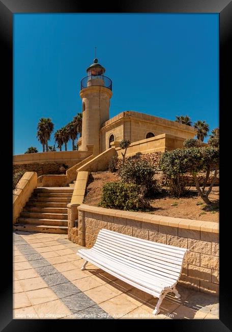 Roquetas de Mar Lighthouse Framed Print by DiFigiano Photography