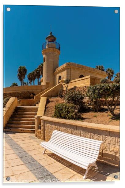 Roquetas de Mar Lighthouse Acrylic by DiFigiano Photography