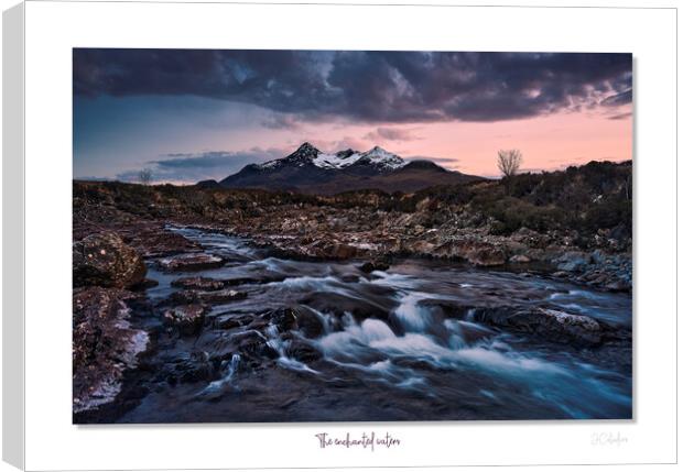 The enchanted waters   Sligachan, Skye, Scotland Canvas Print by JC studios LRPS ARPS